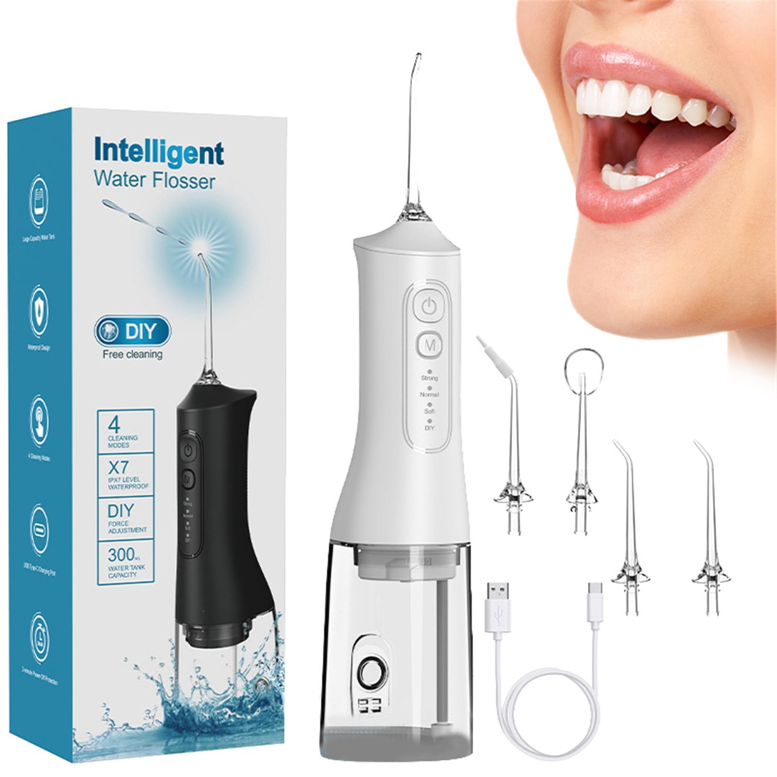 Toothpaste Water Toothpaste Water Flossers For Teeth Cleaning Upgraded 300Ml Cordless ...