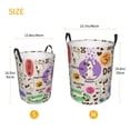 thumbnail image 5 of Kll Dog Doing Yoga Waterproof Foldable Laundry Hamper Bucket With Handles For Storage Bin,Kids Room,Home Organizer (Medium), 5 of 8