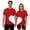 1-Red, variant on Arlun Valentine's Day Matching Couple T-Shirts Half a Heart Graphic Crewneck Short Sleeve Tees for Men Women Husband Wife Soft Comfortable Funny Printed Casual Tops 2-Yellow XL