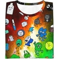 thumbnail image 5 of Boys Girls Battle for Dream Island Bfdi 3D Graphic T-Shirts Short Sleeve Tees Shirt for Kids, 5 of 7