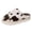 Coffee, variant on ZHOGXU Men Women House Slippers Cow Print Memory Foam Thick Sole Slides Shoes Indoor and Outdoor