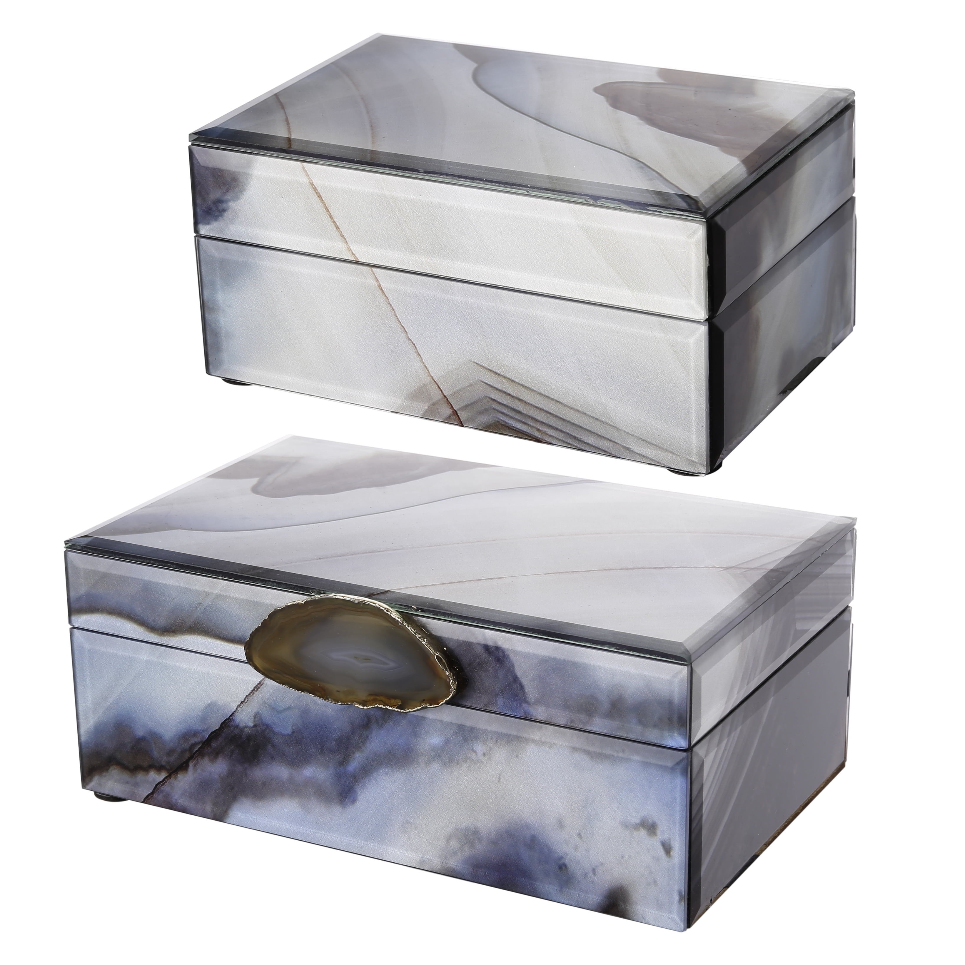 A&B Home A&B Home Decorative Storage Jewelry Boxes, Set of 2