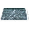 thumbnail image 2 of Meridina Furniture Barletta Green Square Marble Tray, 2 of 5