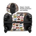 thumbnail image 4 of Balery Luggage Cover Transport Print Suitcase Covers for Luggage Elastic Washable Suitcase Protector Fits 18-32 Inch Luggage-Large, 4 of 9