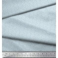 thumbnail image 2 of Soimoi Blue Georgette Viscose Fabric Stars Star Print Fabric by Yard 42 Inch Wide, 2 of 3