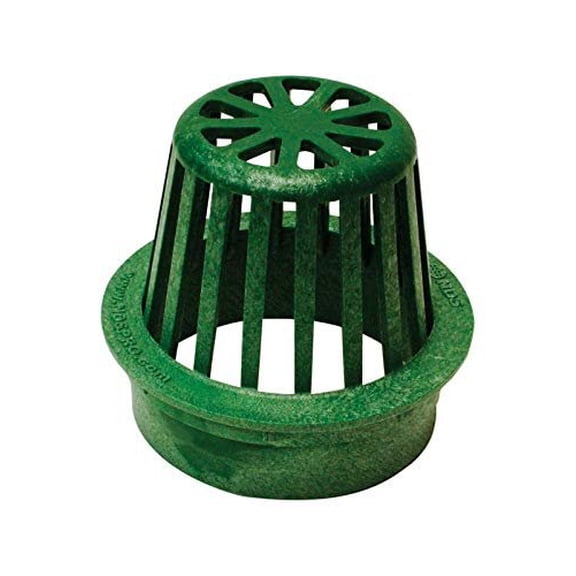 NDS Atrium Grate - Polyethylene, Round, Green - 4 In.