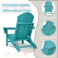 Folding HDPE Adirondack Chair with 4 in 1 Cup Holder Tray Plastic