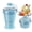 Blue, variant on Collapsible Silicone Cup with Large 6cm Ice Ball Maker, 2-in-1 Reusable Travel Mug with Straw & Lid, Leak-Proof Portable Drinkware for Camping, Office, Iced Coffee and Whiskey
