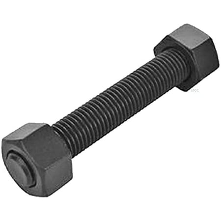 

Medium-Strength Threaded Rod with 2H Heavy Hex Nuts Grade B7 Black-Oxide Coated Alloy Steel 3/4 -10 Thread Size 3 Long (Qty 10 Each)