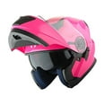 thumbnail image 6 of 1Storm New Motorcycle Bike Modular Full Face Helmet NOLED901 Dual Visor Sun Shield: Glossy Pink, 6 of 9