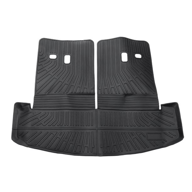 Alfombrilla de Carga para Maletero Unique Bargains para Hyundai Santa Fe 2024-2025 Negro TPE 1 Pc Cara Plana Patrón de Rayas Trasera Antideslizante