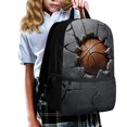 thumbnail image 3 of Uourmeti Polyester School Backpack Daypack with Basketball Design - Spacious Bookbag for Students and Daily Travel, 3 of 6