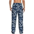 thumbnail image 3 of Picia Dragons Mens Soft Woven Cotton Elastic Waistband Sleep Pajama Pant Lounge Sleep Pant With Pockets And Drawstring-Small, 3 of 9