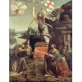 thumbnail image 2 of Boltraffio, Giovanni Antonio 15x18 Gold Ornate Wood Framed with Double Matting Museum Art Print Titled - The Resurrection of Christ, 2 of 4