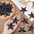 thumbnail image 3 of 30PCS 2.4" Black Metal Star Decor Barn Star with Hole Iron Vintage Wall Arts Hanging Wall Decors for Crafts House Christmas Independence Day Indoor Outdoor DIY Handmade Accent DIY, 3 of 9