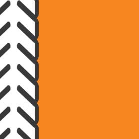 Fishbone Tape | Orange | Short Sleeve