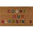 thumbnail image 3 of Novogratz Aloha Collection Count Your Blessings Doormat, Multi, 1'6" x 2'6", Multicolor, 3 of 10