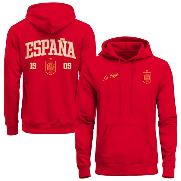 Men's 1863FC Red Spain National Team Athletic Wordmark Hoodie