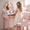 Pink, variant on SESSLIFE Princess Vanity Table Set with Mirror and Chair, White Dressing Table with 3 Drawers Storage, Pretend Play Makeup Vanity Table for Bedroom or Playroom