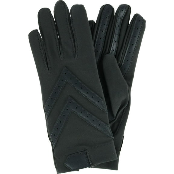 isotoner Womens Spandex Shortie Touch screen Gloves CHA-L/XL