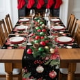 thumbnail image 5 of Christmas Placemats Set of 6, Poinsettia Christmas Ball Place Mats Holly Berry Snowflake Placemat Table Decoration for Kitchen Table Dinner Xmas Holiday Party Home Decor Indoor Outdoor 13x19 Inch, 5 of 9