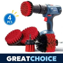YIHATA 4 Pack Drill Cleaning Brush Attachments Power Scrubber All Purpose Drill Brush Set for Bathroom, Floor, Tub, Tile, Car Carpet, Kitchen, Marble, Ceramic Surface