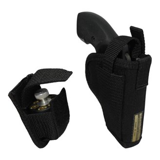 Belt Side Holster For Beretta M9A1 (4.9\" Barrel) - Right/Left Hand, Adjustable Strap, Spare Mag Pouch