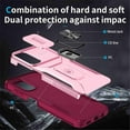 thumbnail image 5 of For Samsung Galaxy A14 5G Slim Fit Shockproof Hybrid with Slide Camera Cover & Rotated Ring Kickstand, [Military-Grade] Phone Case For Samsung Galaxy A14 5G 6.6",Pink,For Galaxy A14 5G, 5 of 8