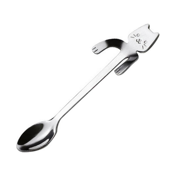 Binwennn Napperons Ronds pour Intérieur et Extérieur pour 4 Chargeurs Ronds 6 4 Pcs Mini Chat Thé Soupe Dessert Assaisonnement Cuillère