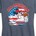 thumbnail image 3 of Disney - Americana - Mickey Americana Baseball - Women's Short Sleeve Graphic T-Shirt, 3 of 5