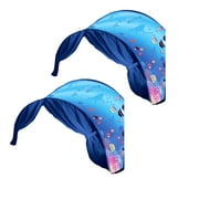 DreamTents Fun Pop up Child Bed Tent Easy Folding Portable - Undersea World Twin(W/ Light) 2 Pack Blue Twin