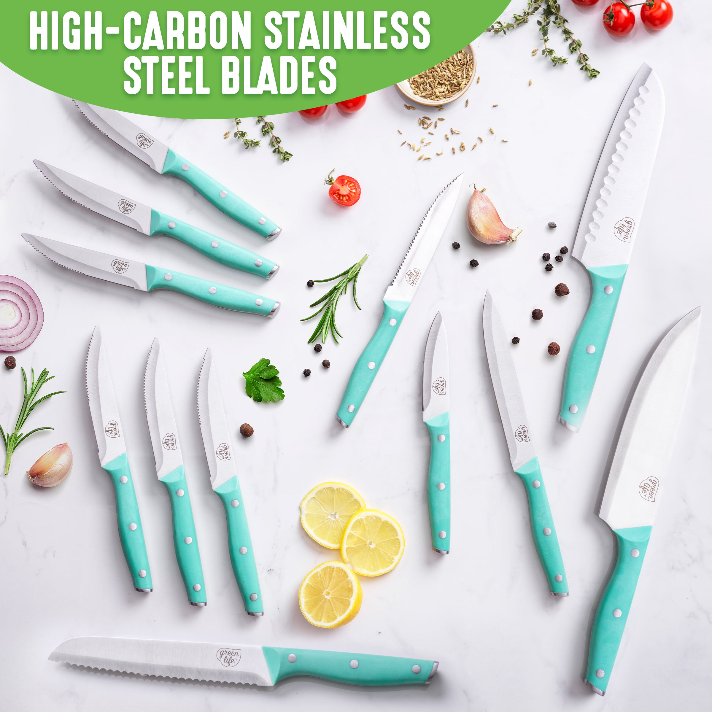 GreenLife  Stainless Steel 3-Piece Cutlery Set