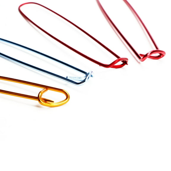 WEUVEB 10Pcs Knitting Stitch Holders Aluminum Alloy for Scarves Blankets and Quilts Assorted