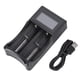 thumbnail image 2 of Viaje SEIVI PC Negro Portátil Viaje LCD Pantalla Inteligente USB Doble Ranura Cargador De Batería Para Ni MH Ni Cd AA AAA Li Ion LiFePO4 IMR 26650 14500, 2 of 7