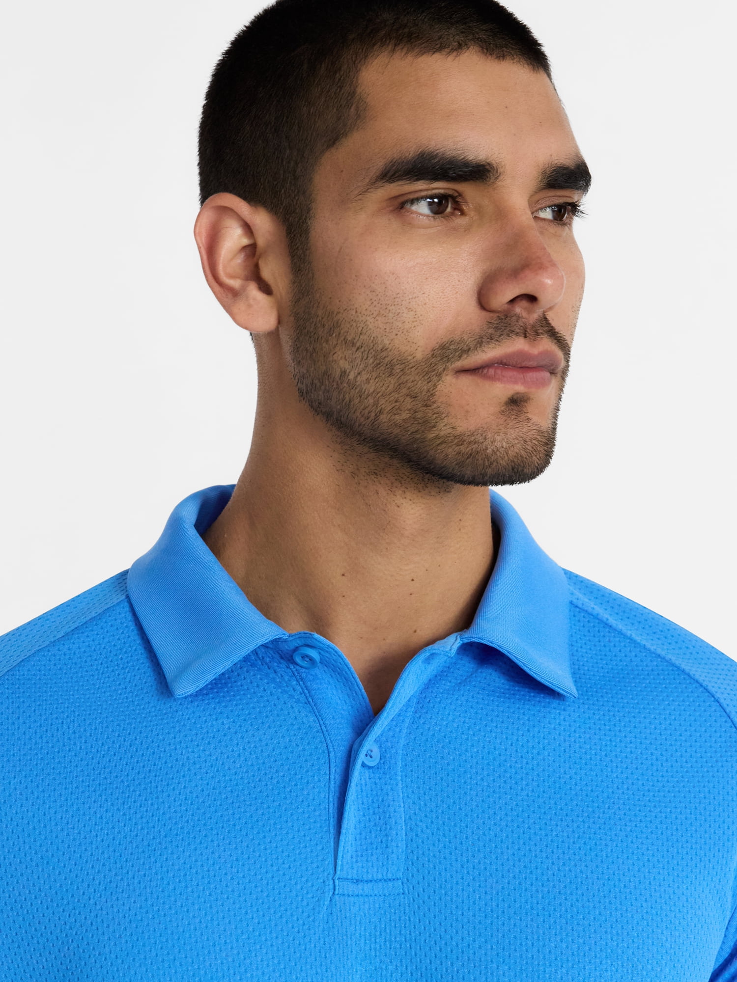 Athletic Works Men's and Big and Tall Men's Active Mesh Polo Shirt, Size XS-5XL