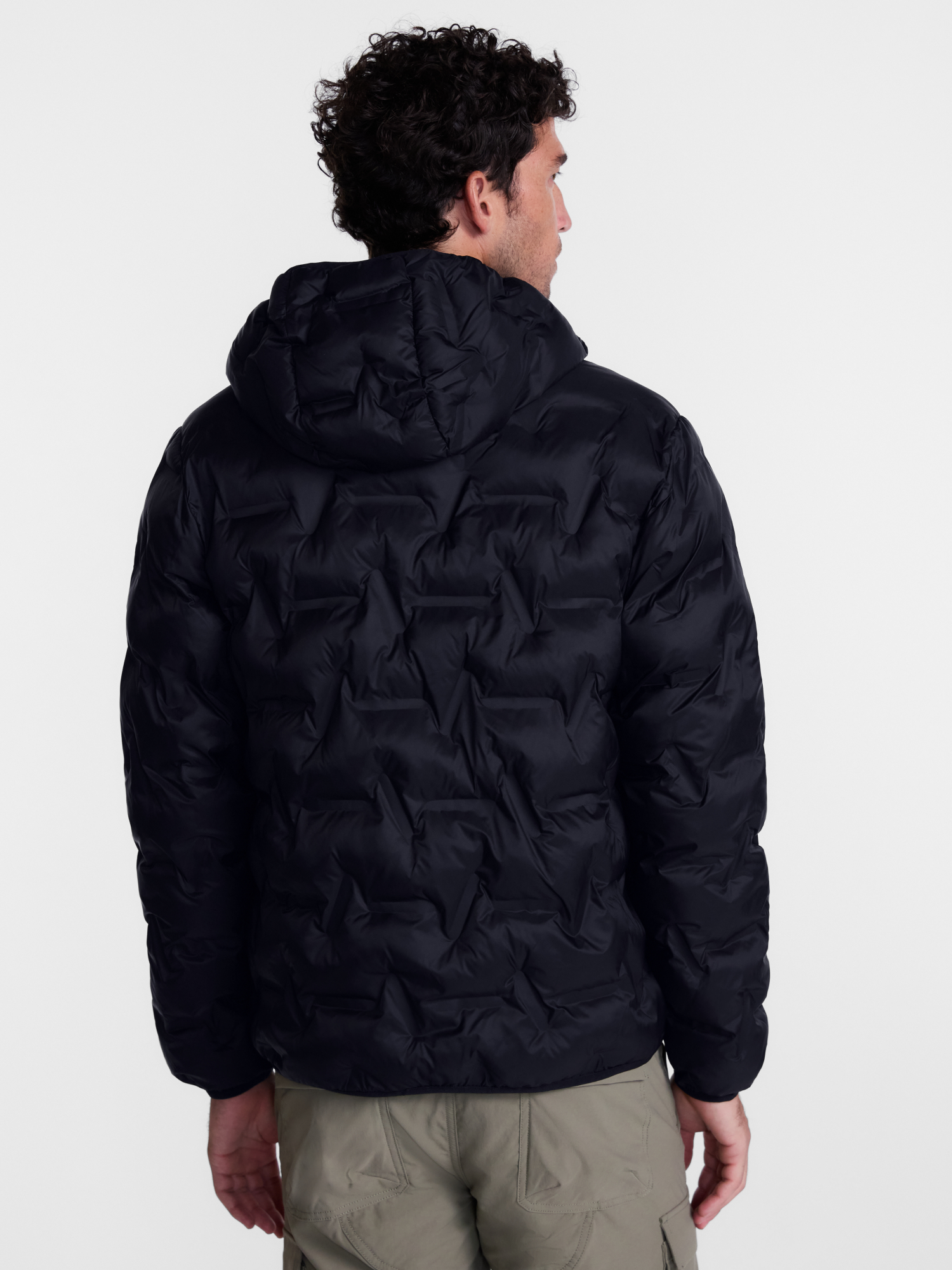 Chaqueta tipo puffer de peso medio de Ozark Trail para hombre y tallas grandes, tallas S-3XL 4