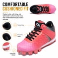 thumbnail image 5 of EQW Kids High-Top Baseball Cleats, Lace-Up Youth Baseball Shoes with Rubber Molded Cleats for Boys Girls, Ankle Support, 5 of 8