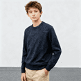 thumbnail image 2 of Boys Sweater Knit Pullover Sweater Crew Neck Long Sleeve Knitwear Sweater for Young Man, 2 of 4