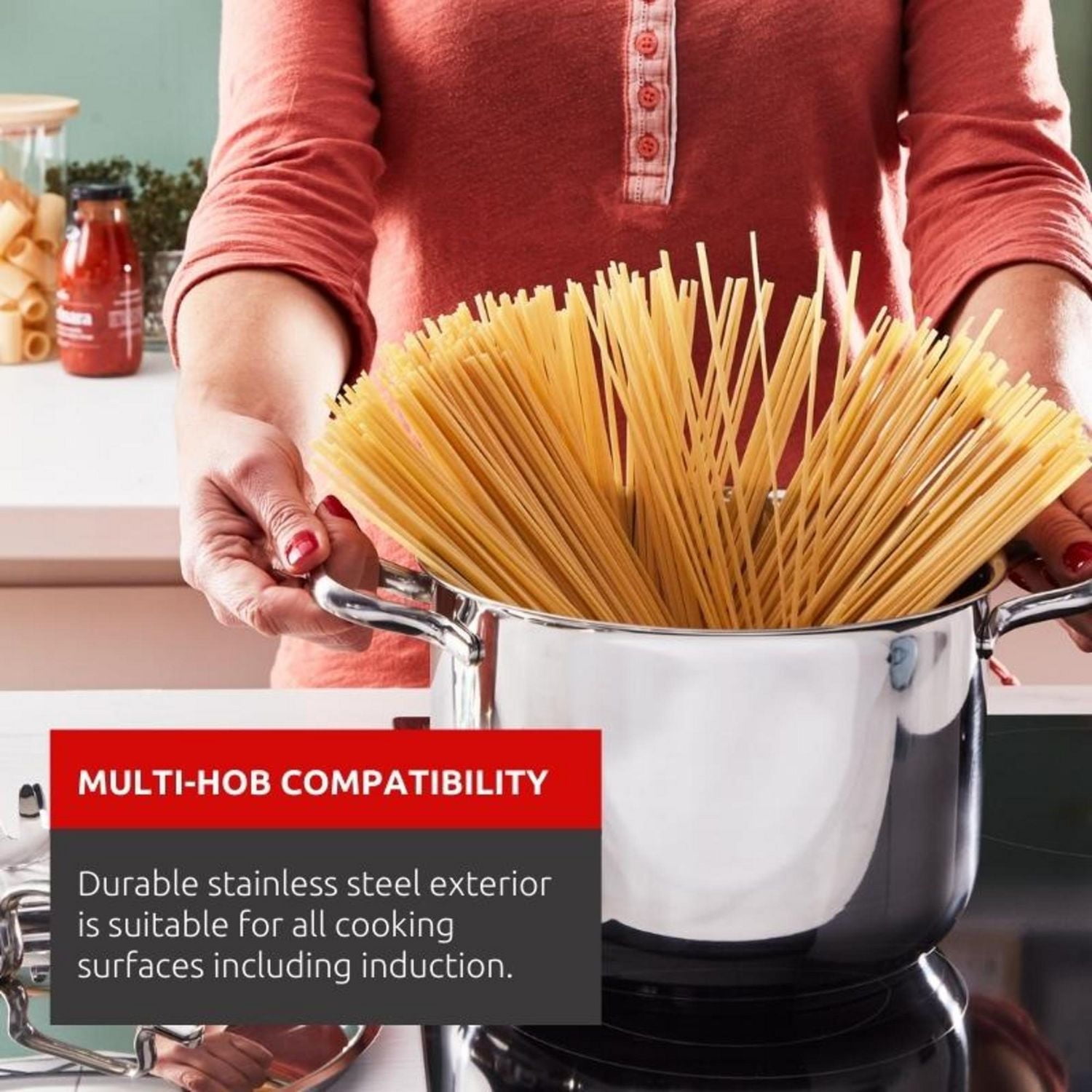 Lagostina Sfizioza Stainless Steel 13 piece Cookware Set, Induction Safe