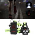 thumbnail image 4 of Veilleuse de Course, Lampe de Course Extérieure, Lampe de Poitrine Rechargeable USB LED pour Coureurs Camping Randonnée Lumière d'Avertissement Lampe de Poitrine, 4 of 8
