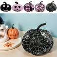 thumbnail image 1 of Decoración de Calabaza para Halloween | Centro de Mesa de Calabaza de Tela Suave - Negro - 12,7 X 12,7 X 8,9 Cm - 136 G, 1 of 7