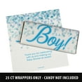 thumbnail image 5 of 24ct It's a Boy Baby Shower Candy Party Favors Wrappers Only for Chocolate Bars by Just Candy, 5 of 7