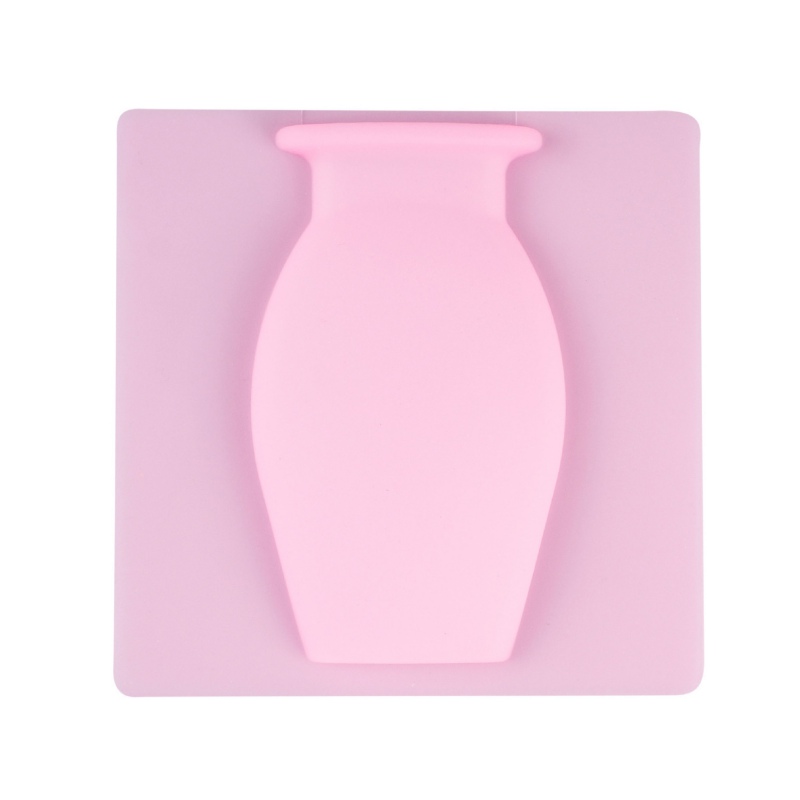 NewPinky Silica Gel Traceless Vase Wall Hanging Refrigerator Paste Wall Magic Hydroponic Vase Paste Colorful