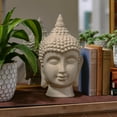 thumbnail image 2 of Urban Trends Collection: Ceramic Buddha Head Gloss Finish, 2 of 2