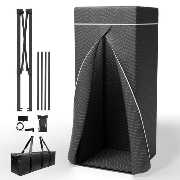 Cabina vocal portátil, cabina de grabación para grabar voces sin eco, estudio de grabación doméstico completo, plegable con bolsa de viaje para voces en off, podcasts y música