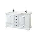 thumbnail image 6 of Wyndham Collection Wcs202060d-Qtz-Unsmxx Deborah 60" Free Standing Double Basin Vanity Set, 6 of 7