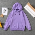thumbnail image 4 of Boys Hoodies Purple Hoodie Long Sleeve Pullover Tops Winter Clothes Boys 6-8 Years Clothes Boys Girls Fashion, 4 of 5