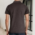 thumbnail image 4 of Mens Shirts Men's Casual Shirt With Pocket For Daily Wear Ideal For Spring Perfectly Paired With Denim Large Mens T Shirts Bulk Men T Graphic Tees Casual Running Tee Brown S, 4 of 6