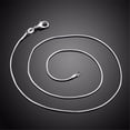 thumbnail image 5 of Cadena de plata de ley 925 de 1MM, collar de plata a la moda, cadena de serpiente de alta calidad para hombres y mujeres, 5 of 5
