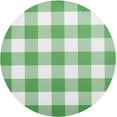 thumbnail image 6 of GZHJMY St. Patrick's Day Round Braided Placemats Set of 6 Green and White Plaid Round PVC Woven Place Mats Indoor Washable for Kitchen Dining Tables 15 inch Heat Resistant Round Table Mats, 6 of 7